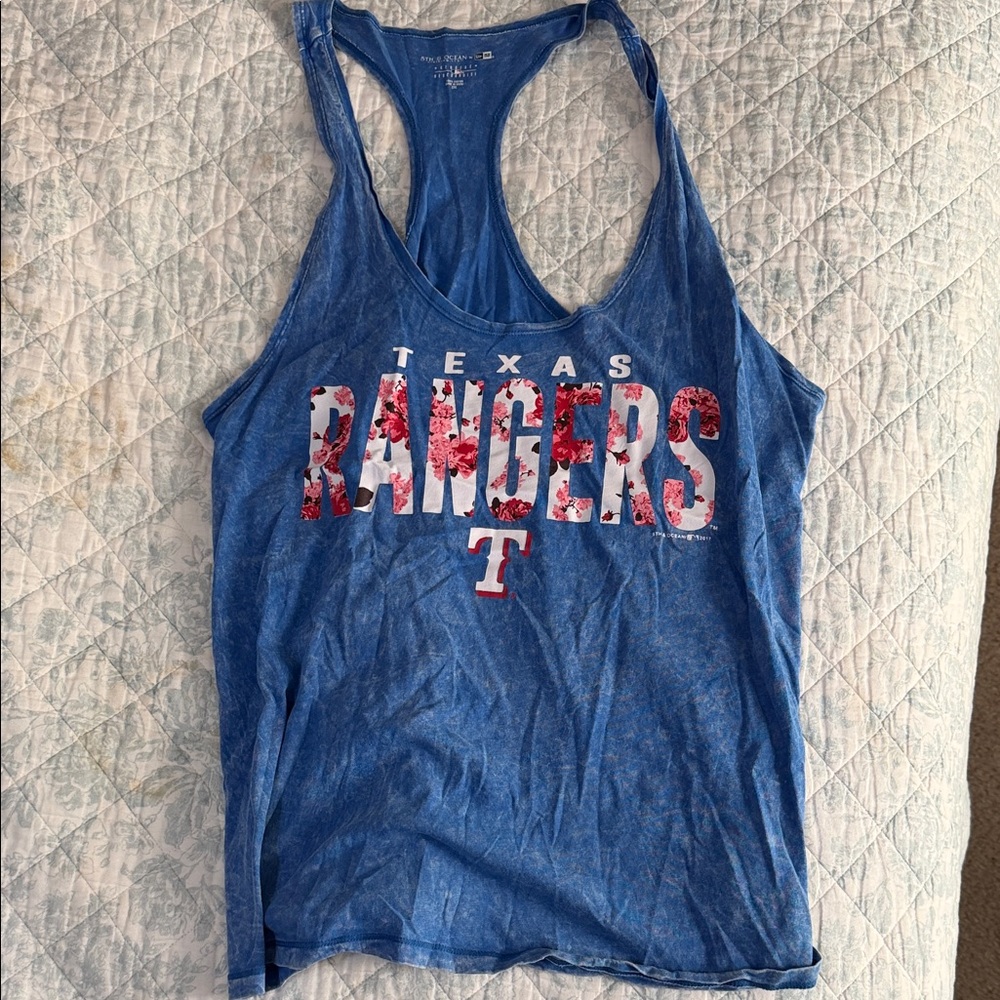 Texas Rangers Blue Tank Top